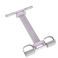 Full Body Workout Pedal Resistance Band Multifunctional Elastic Pull Rope Exerciser Portable Chest Expander Puller Comfortable Foam Handles for Women, Beginners, Home, Gym, Office