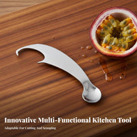 Tropical Fruit Uncover Er Easy to Operate Tropical Fruit Uncover Er Spoon Kitchen Utensil Long-Lasting Multifunctional