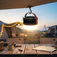 Multi-Functional Solar Fan Camping Lamp Emergency Camping Lantern with Fan Lightweight Portable Lantern Power Outage for Backpackers, Tabletop