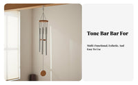 Hand-Held Design 9-Tone Hanging Chime Set Ethereal Sound 9-Tone Meditation Chime Soothing Tones Bar Chimes Portable for Mind-Body Practice Practitioners, Wellness Seekers, Adults, Home Relaxation, Outdoor