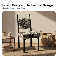 Upholstered spherePost Chair French & Design Dining Seat Light Luxury Elegant Design for Homeowners, Adults, Vanity Area