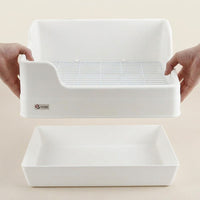 Anti Tip Toilet Rodent Litter Tray with Removable Pan, Large Litter Box for Cage Training, Splash Guard and Elastic Band Fixation for Small Pets