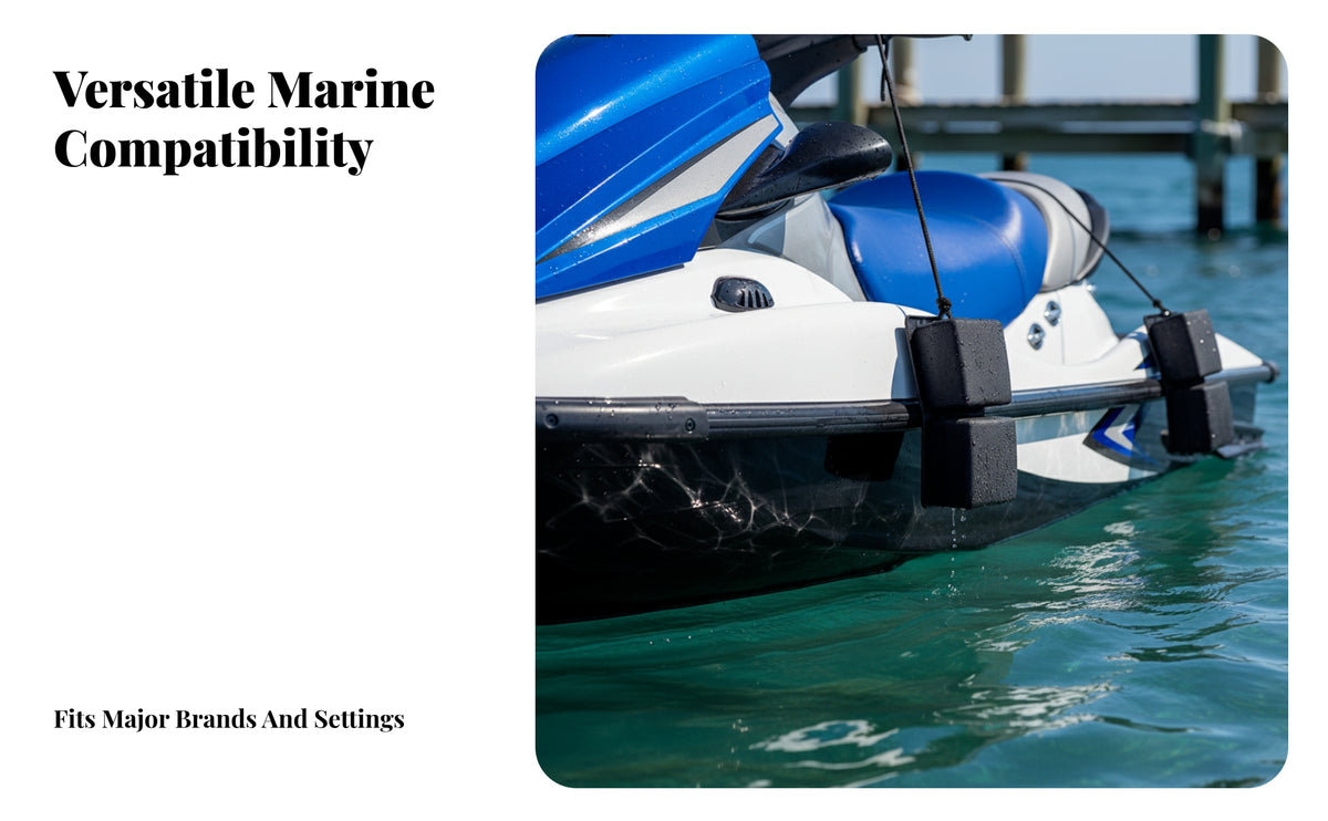 2 Pieces Defensive Black Boat Bumper No Roll Design Padded Boat Bumper Dock Protection Marine Gear Non Marking