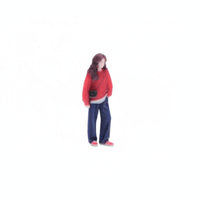 1:64 Scale Figurine Crossbody Bag Painted Miniature Figure