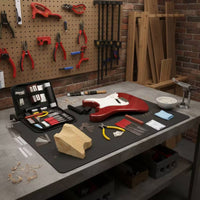 Guitar Maintenance Kit Featuring a Work Mat Portable Guitar Repair Kit with Mat Professional-Grade for Luthiers, Home Workshop, Music Studio