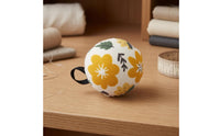 DIY Crafting Tool Wrist Pincushion Floral Print Wearable Pin Holder Lightweight Sewing Wristband for Crafters