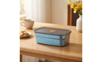 Food Container Rectangular Food Container with Lid Shiny Box for Commuters, Campers, Workday Meal, Camping, Travel