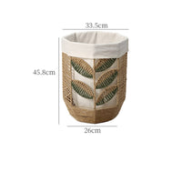 Woven Basket with Liner Lightweight Laundry Basket with Liner Decorative Clothes Hamper for Washroom