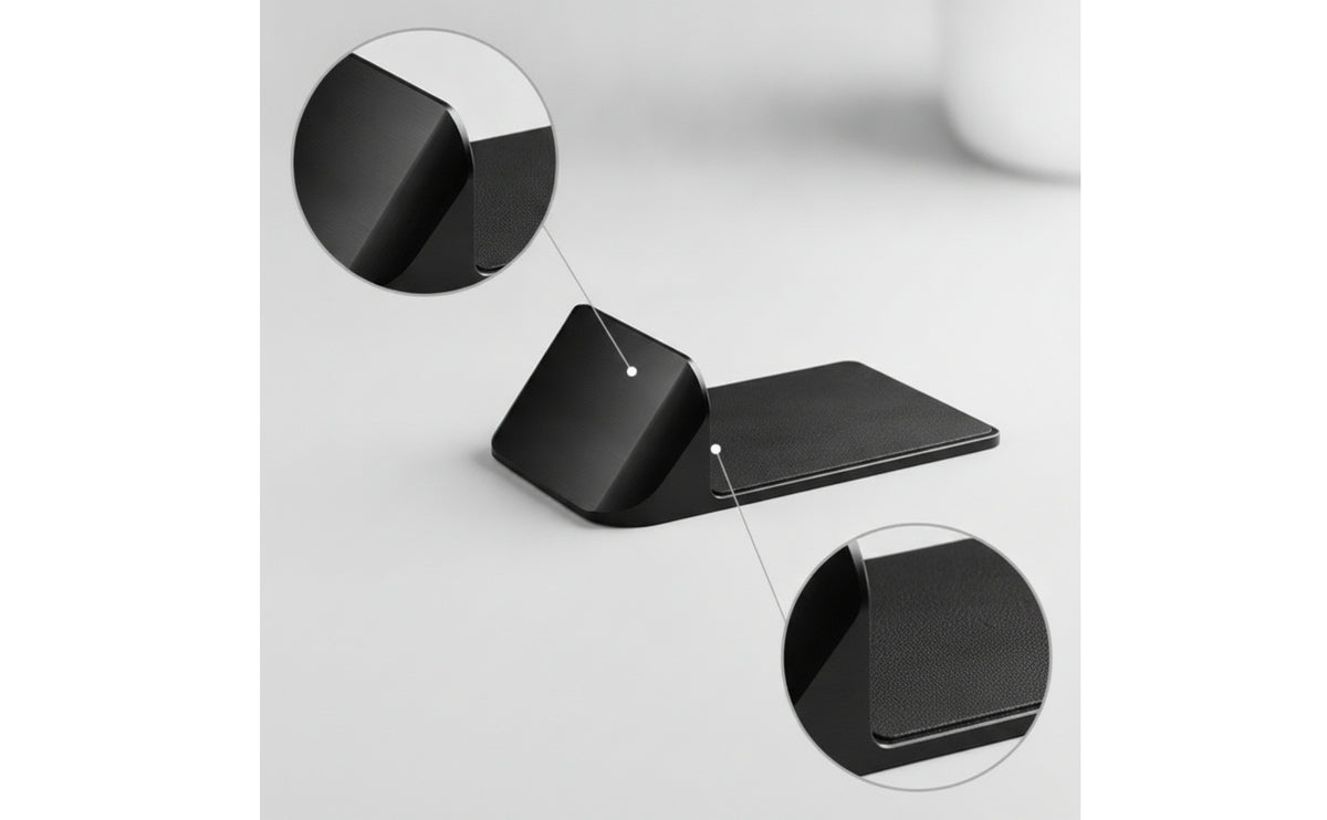 Slim-Line Bass Drum Stopper Compact Drum Anti-Slip Block Wedge-Shaped Stable for Drummers, Stage, Rehearsal Rooms, Studios