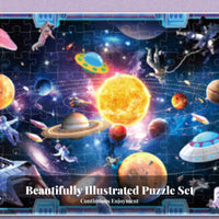 Early Learning 100 Piece Kids Jigsaw Enhances Concentration 3D Effect Jigsaw Improves Hand-Eye Coordination for Boys, Playtime, Home, School