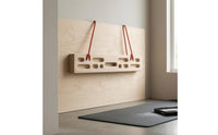 Solid Wood Finger Training Board Natural Wood Finish Fingerboard Training Board Carved Grips Hangboard Pull-up Bar Wooden for Indoor