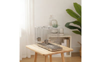 Bird Bathing Cage with Perch Portable Avian Enclosure Cage with Tray Stable for Small Birds, Travel