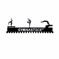 Sturdy Metal Construction Wall Mounted Medal Rack Easy to Install Gymnastics Medal Holder Athlete Gift Gymnast Award Display for Gymnasts