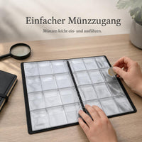 A4 Coin Collection Album 120 Pockets Large Capacity Commemorative Coin Holder