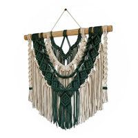 Macrame Wall Hanging Handmade Bohemian Wall Decorative Supplies Woven Tassel Tapestry for Living Room, Bedroom, Nursery