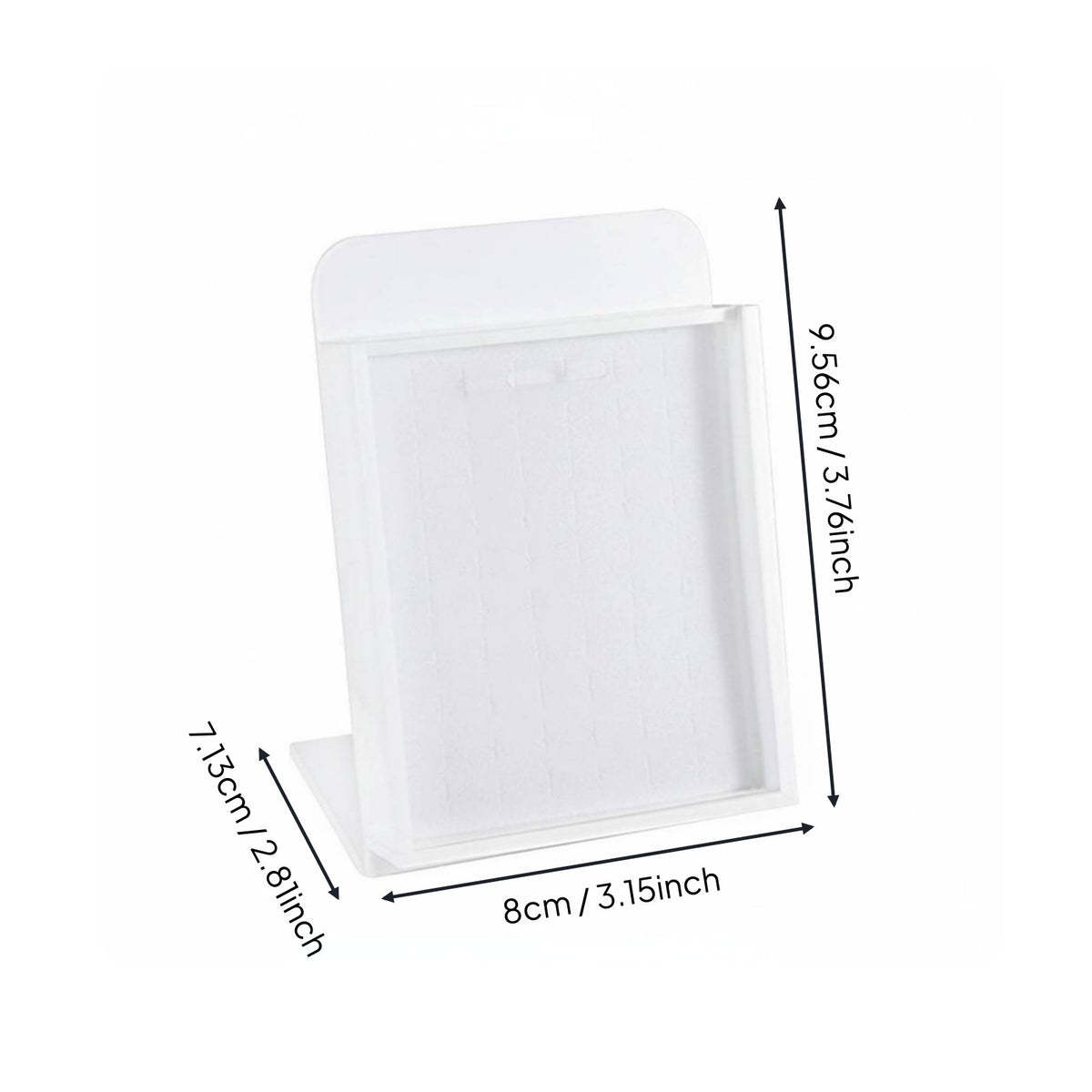 Body Jewelry Display Case Versatile Earring Display Board with Cover Clear View Countertop Post Earring Holder for Retail Store, Market Stall