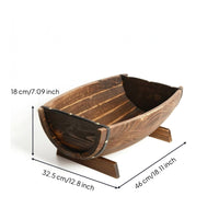 Half Barrel Planter Vintage Barrel Planter Decorative Flower Pot for Patio