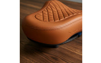 Thickened Noseless Bike Saddle Ergonomic Quilted Bike Saddle Shock Absorbing