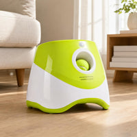 Indoor Outdoor USB Rechargeable Tennis Ball Launcher Compact USB Rechargeable Ball Thrower Front Loading Interactive Fetch Launcher