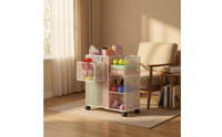 Metal Mesh Cart Tall Mesh Storage Trolley Rust-Resistant