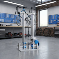 Bench-Top Two-Wheeled Wheel Truing Stand Adjustable Wheel Truing Stand Rigid Accurate for Workshops
