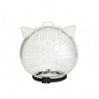 Pointed Ears Antinip Pet Head Cover Visibility Openings Transparent Feline Muzzle