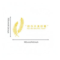 Light Luxury Design 3d Wall Decal Removable Foliage Wall Sticker Peel and Stick Home Decor Easy to Apply for Restaurant, Living Room
