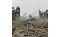 7 Pieces Historical Conflict II Infantryman Figures 3D Printed Unpainted Resin Soldiers Single-Piece-Piece Collectible Toy for Diorama