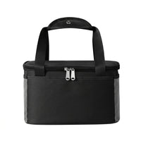 Cool Bag for Shopping Bags and Food Delivery Bag Use, Large Capacity Insulated Bag with External Pockets, Oxford Cloth Thermal Bag, Beige Style