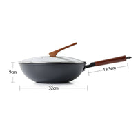 Granite Frying Pan Set Gas Cooktop Nonstick Frying Pan Set Easy to Clean Stone Coating Skillet for Home Cooking, Stovetop