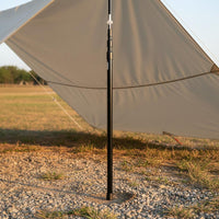 Adjustable Tarp Pole Waterproof Telescoping Tent Pole Adjustable Tarp Poles Includes Rainproof Cap Extendable Awning Support