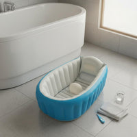 Thickened Inflatable Baby Bathtub Large Size Baby Soaking Tub Easy to Inflate Child Care Lightweight for Newborns