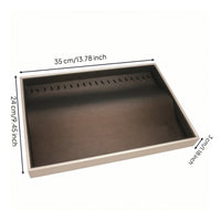 Jewelry Display Tray Rectangular Necklace Display Tray Slim for Showcase
