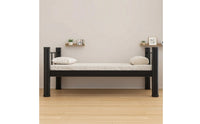 Foundation Bed with Boards No Box Spring Needed Metal Bed Frame Sturdy Steel Furniture for Students, Adults, Bedroom, Dorm Room, Apartment