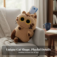 Cat Stuffed Pillow Creative Fastener Design Clothespin Cat Stuffed Ie House Decoration PP Cotton Filled Three-Dimensional Shape