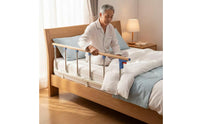 Sturdy & Stable Adult Bed Safety Reinforced Support Anti-Fall Bed Barrier No Drilling Required Fall Protection Guardrail Easy Installation for Elderly, Children, Toddlers