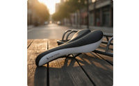 Ergonomic Sport Cycle Saddle Padded Cycle Saddle with Metal Slim Waterproof Bike Seat Lightweight for Commuters, Road Cycling, Daily Commuting