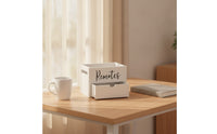 Remote Organizer with Drawer Rectangular Remote Control Holder with Drawer Multifunctional Wooden Organizer for Bedside Table