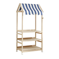 Children's Book and Toy Organizer Freestanding House-Style Shelf Accessible