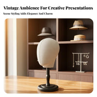 Mannequin Head Display Portable Tabletop Head Form Lightweight & Long-Lasting
