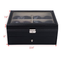 Two-Layer Eyewear Storage Box with Drawer Large Capacity Glasses Storage Box with Drawer Dust-Proof Eyeglass Case with Window Safeguarding for Fashion Enthusiasts, Boutique Counter