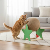 Cat Scratching Ball Interactive Sisal Scratching Ball Stable for Kittens