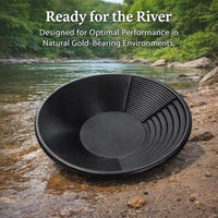 Extra Large Gold Washing Pan, Geology Student Tool for River Prospecting, Stream Panning, Outdoor Adventure, Portable Gold Separator Tool