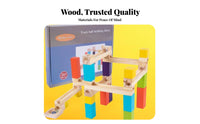 52 Pieces Hand-Eye Coordination Marble Track Building Blocks Educational Marble Track Building Toy Develops Fine Movement Skills