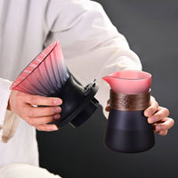 Smart Coffee Dripper Set Beginner-Approachable Immersion Coffee Brewer Cone-Shaped Design Dripper and Server Heat Insulating