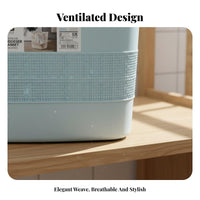 Lidded Laundry Basket With Lid Clothes container Large Capacity for Students, Families
