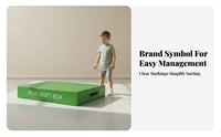 4 Pieces Stackable Design 4-Level Foam leap Trainer Adjustable Height Triple-function Foam leap Box Non-Slip Base Training Steps Easy to Clean for Gymnastics Coaches, Beginners, School, HIIT exercises, Home, Playroom