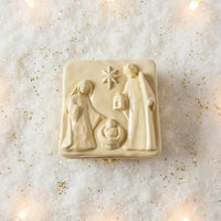 Christmas Resin Box with Lids Embossed Christmas Box Reusable