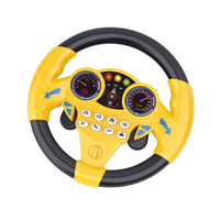 Interactive Toy Steering Wheel with Suction Cup Tactile Pretend Driving Wheel for Toddlers