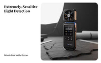 Two-screenScreen Display Digital Anemometer Temperature and Humidity Readings Handheld Anemometer Sound Alarm Wind Speed Meter Curve Recording